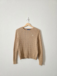 Polo Ralph Lauren Cable Knit Cotton Sweater (M)