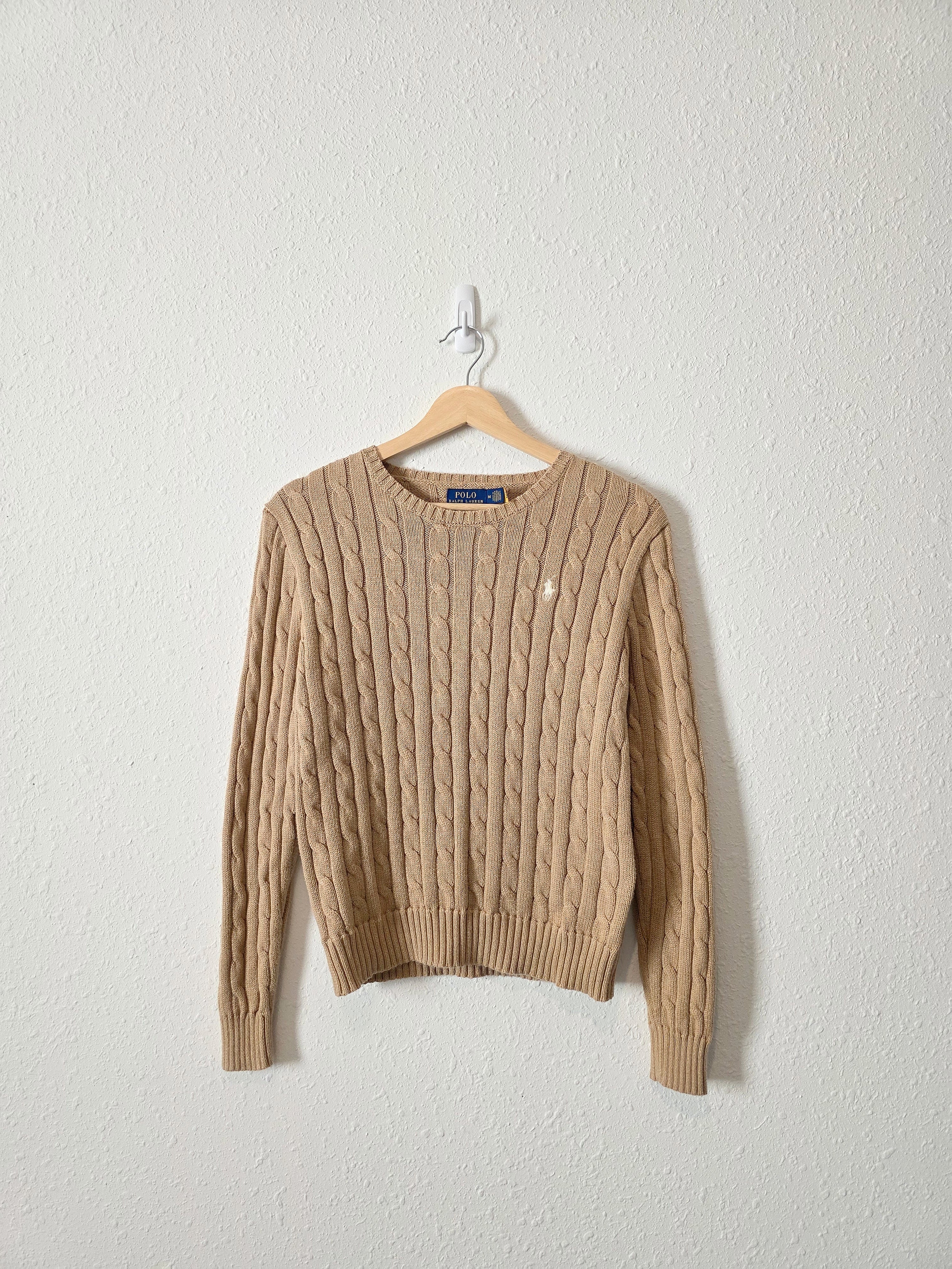 Polo Ralph Lauren Cable Knit Cotton Sweater (M)