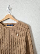 Polo Ralph Lauren Cable Knit Cotton Sweater (M)