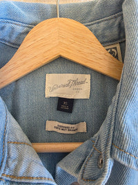 Light Wash Denim Shirt Jacket (XS)