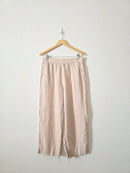 Linen Wide Leg Pants (L)