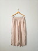 Linen Wide Leg Pants (L)