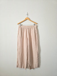 Linen Wide Leg Pants (L)