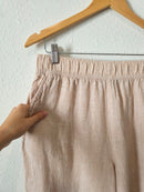 Linen Wide Leg Pants (L)