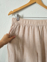 Linen Wide Leg Pants (L)