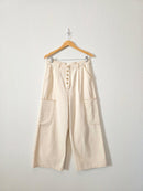 Mod Ref Ecru Wide Leg Pants (L)