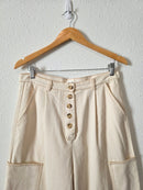 Mod Ref Ecru Wide Leg Pants (L)