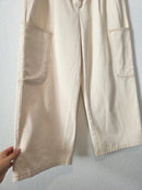 Mod Ref Ecru Wide Leg Pants (L)