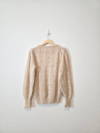Puff Sleeve Alpaca Sweater (M)