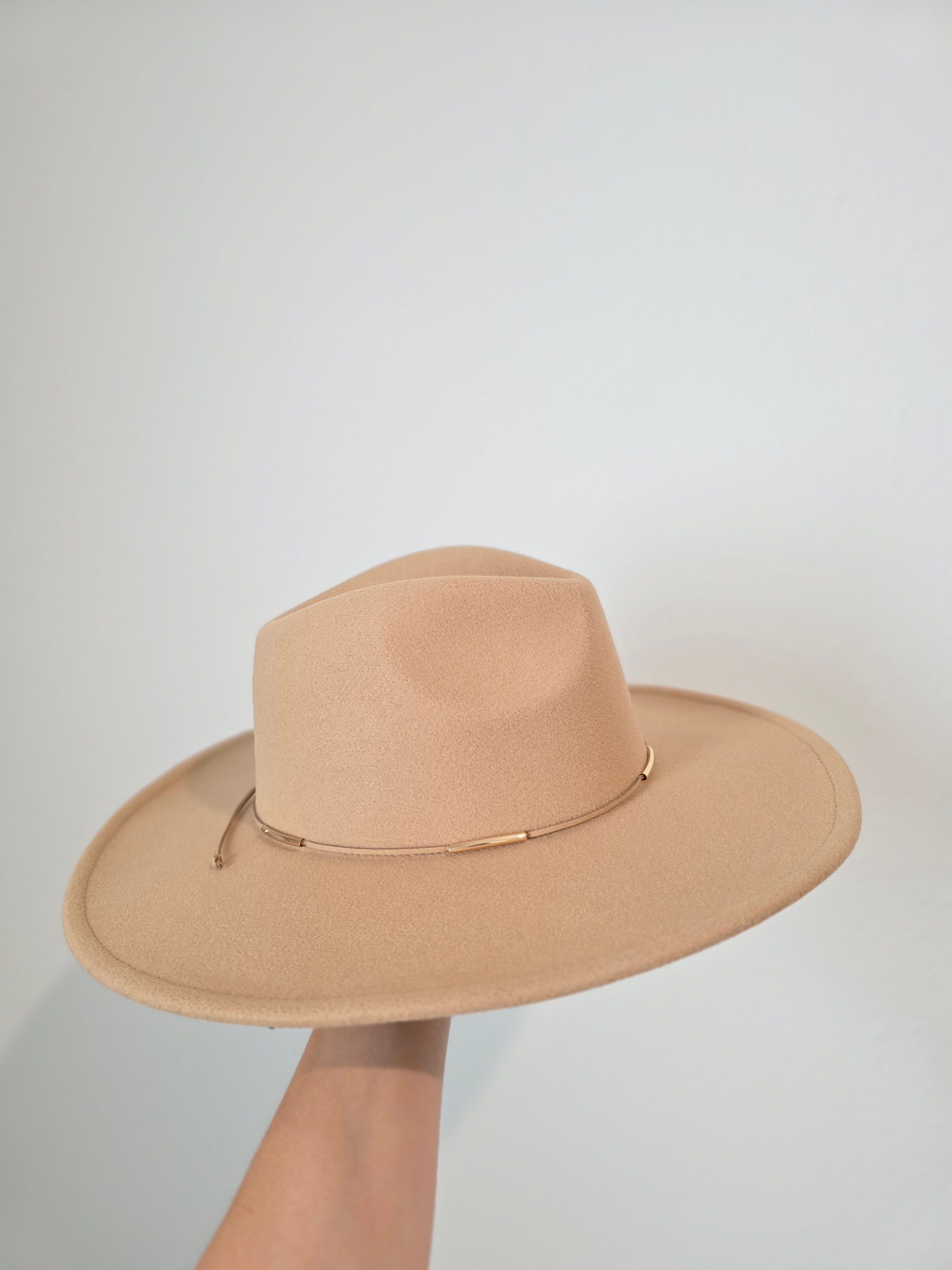 Tan Felt Rancher Hat (OS)