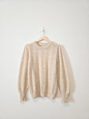 Puff Sleeve Alpaca Sweater (M)