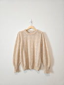 Puff Sleeve Alpaca Sweater (M)