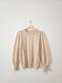 Puff Sleeve Alpaca Sweater (M)