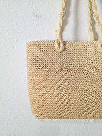 Medium Straw Tote Bag