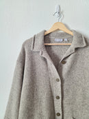 Vintage Wool Alpaca Button Up Sweater (S)