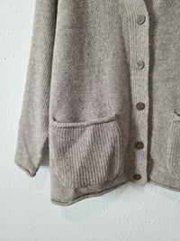 Vintage Wool Alpaca Button Up Sweater (S)