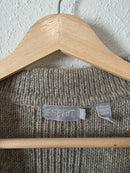Vintage Wool Alpaca Button Up Sweater (S)