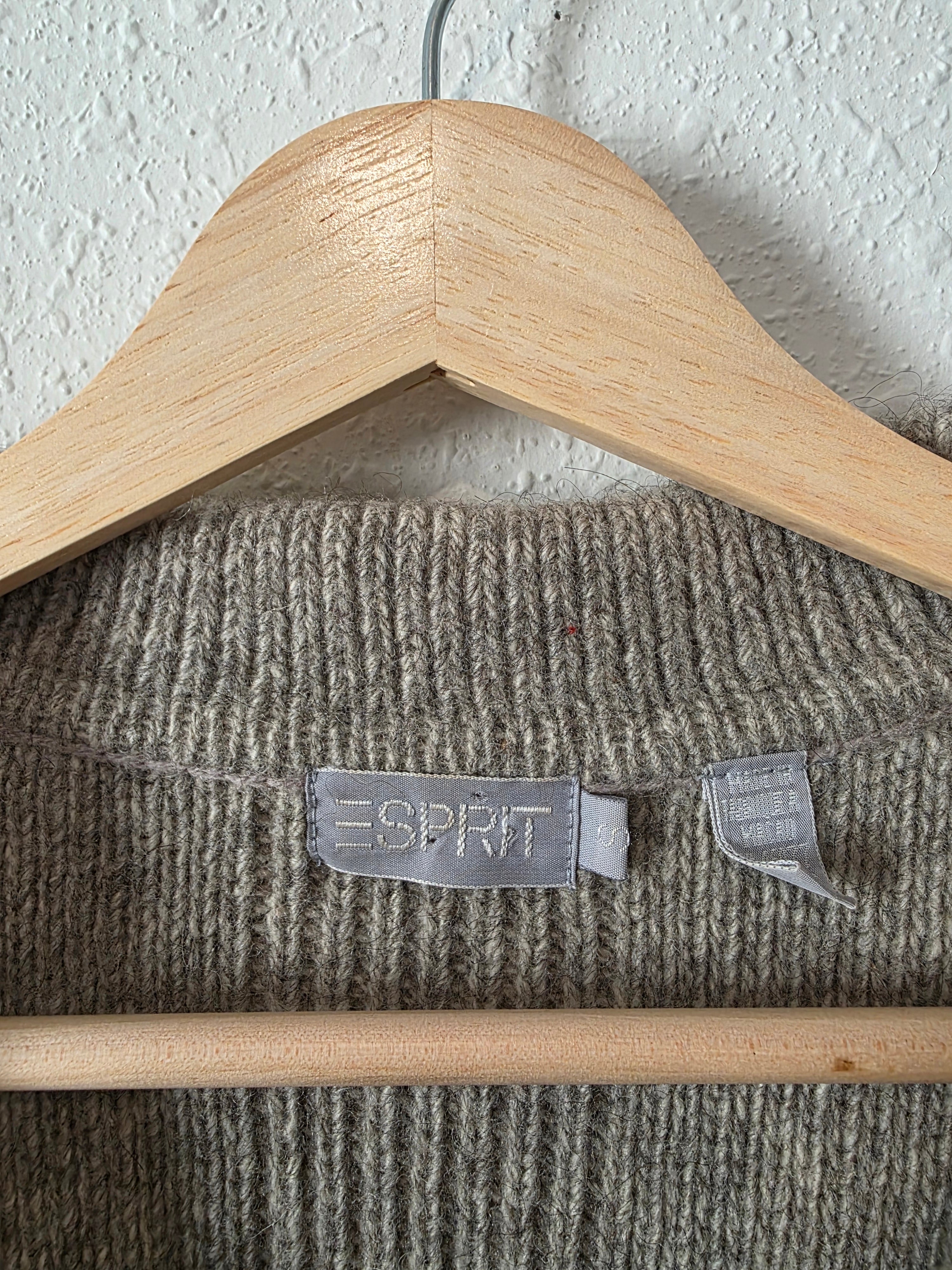 Vintage Wool Alpaca Button Up Sweater (S)