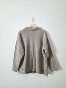 Vintage Wool Alpaca Button Up Sweater (S)
