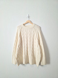 Aerie Cozy Cable Knit Sweater (M)