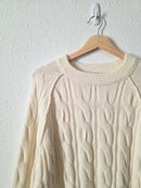 Aerie Cozy Cable Knit Sweater (M)