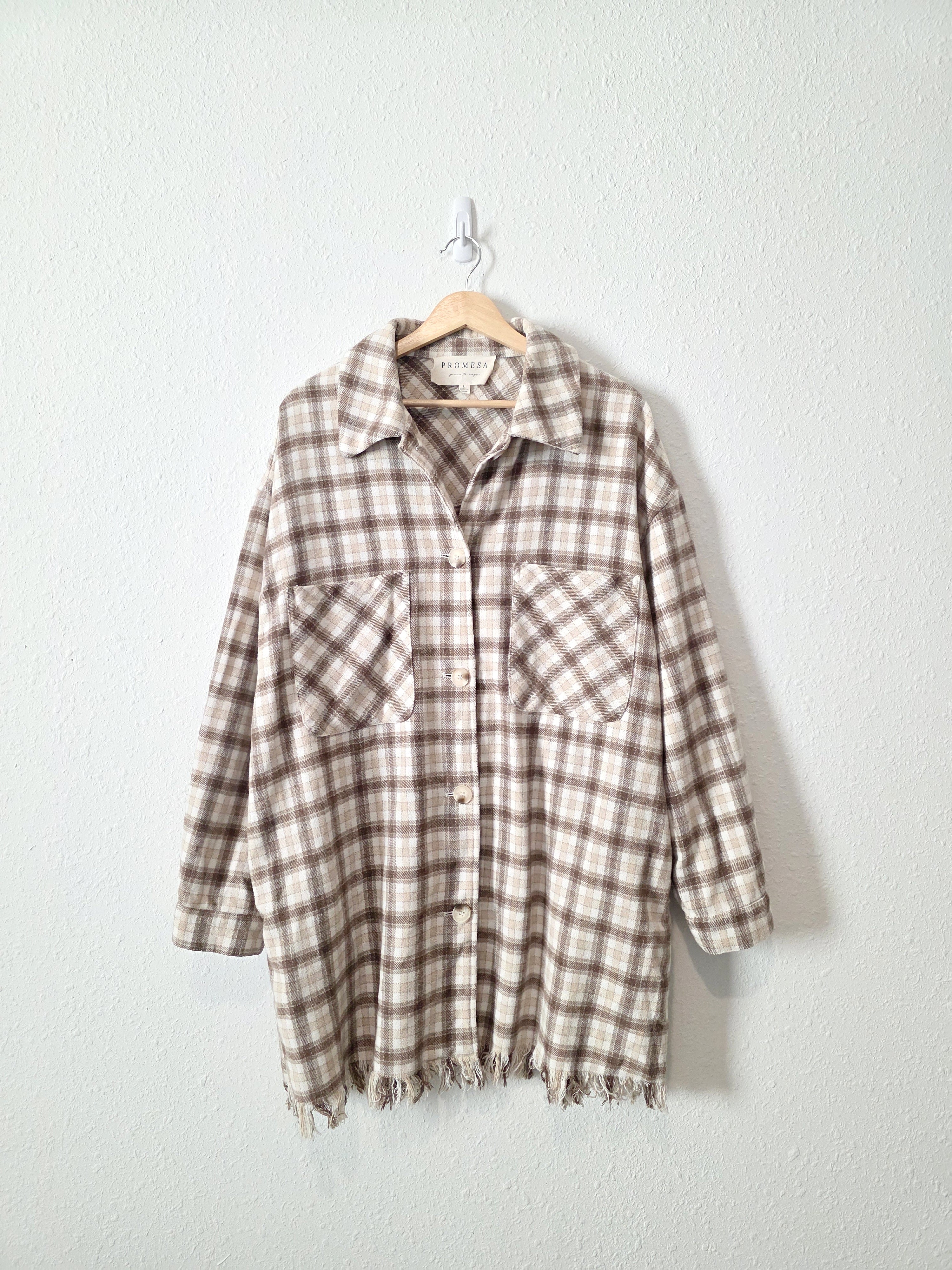 Promesa Plaid Button Up Jacket (L)