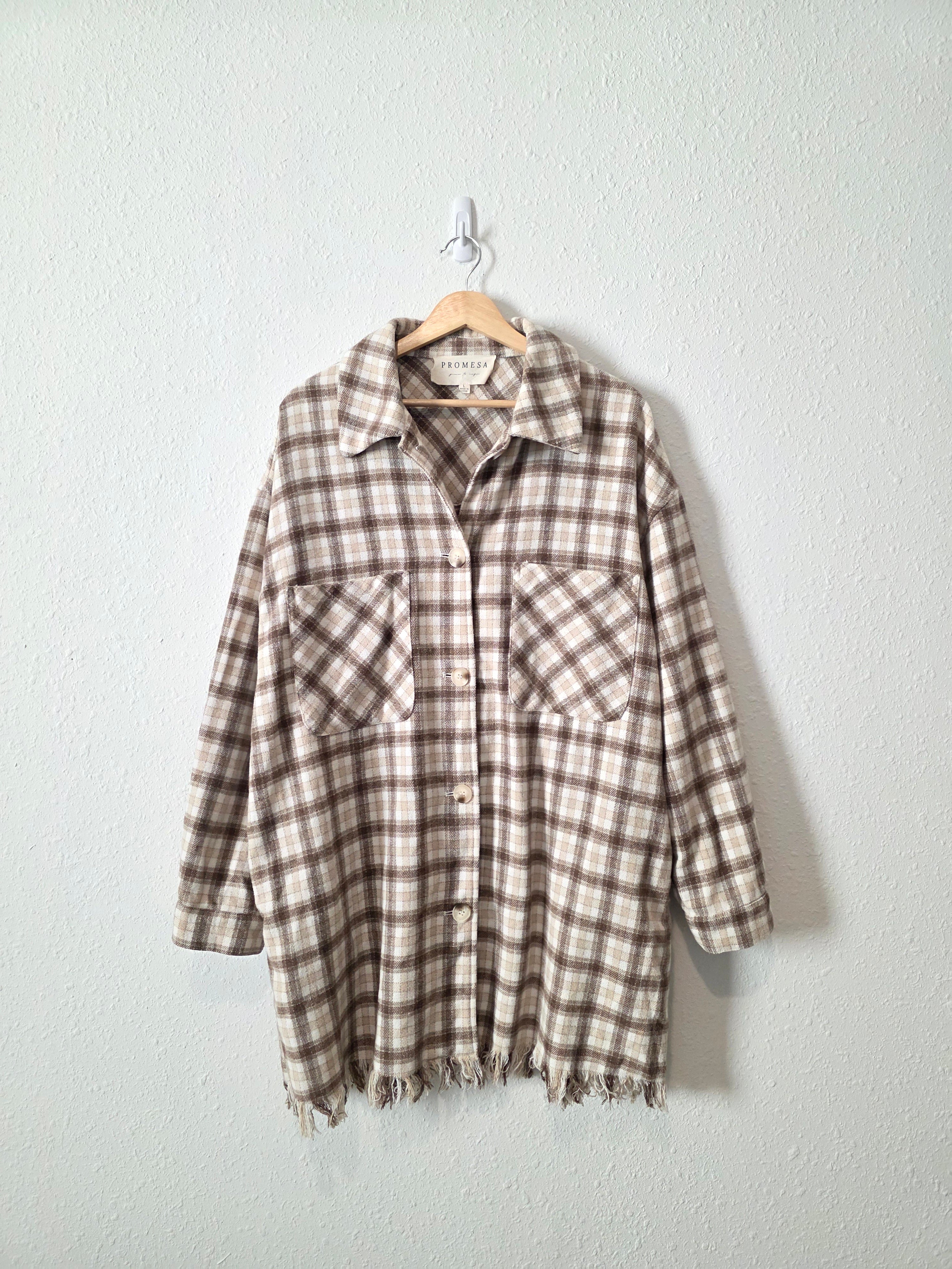 Promesa Plaid Button Up Jacket (L)