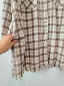 Promesa Plaid Button Up Jacket (L)