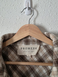 Promesa Plaid Button Up Jacket (L)