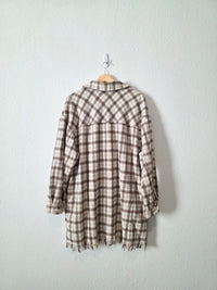 Promesa Plaid Button Up Jacket (L)