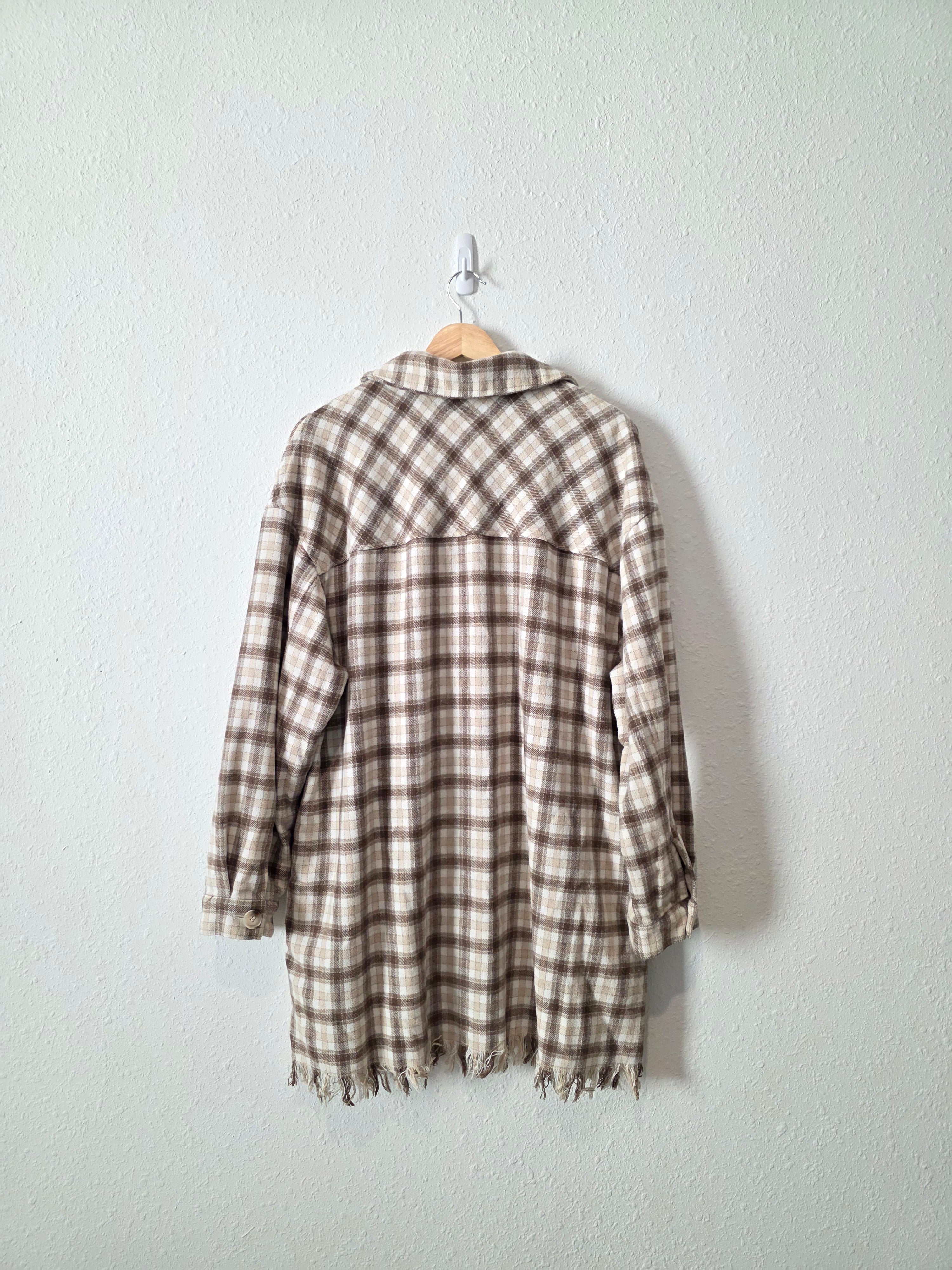 Promesa Plaid Button Up Jacket (L)