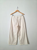 Ecru Wide Leg Pants (M)