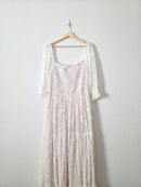 Baltic Born Smocked Lace Maxi Dress (2X)