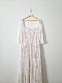 Baltic Born Smocked Lace Maxi Dress (2X)