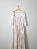 Baltic Born Smocked Lace Maxi Dress (2X)