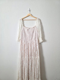 Baltic Born Smocked Lace Maxi Dress (2X)