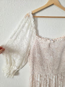 Baltic Born Smocked Lace Maxi Dress (2X)