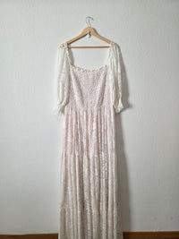 Baltic Born Smocked Lace Maxi Dress (2X)