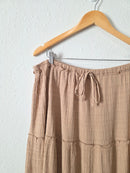 Neutral Textured Midi Skirt (XXL)