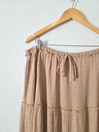 Neutral Textured Midi Skirt (XXL)