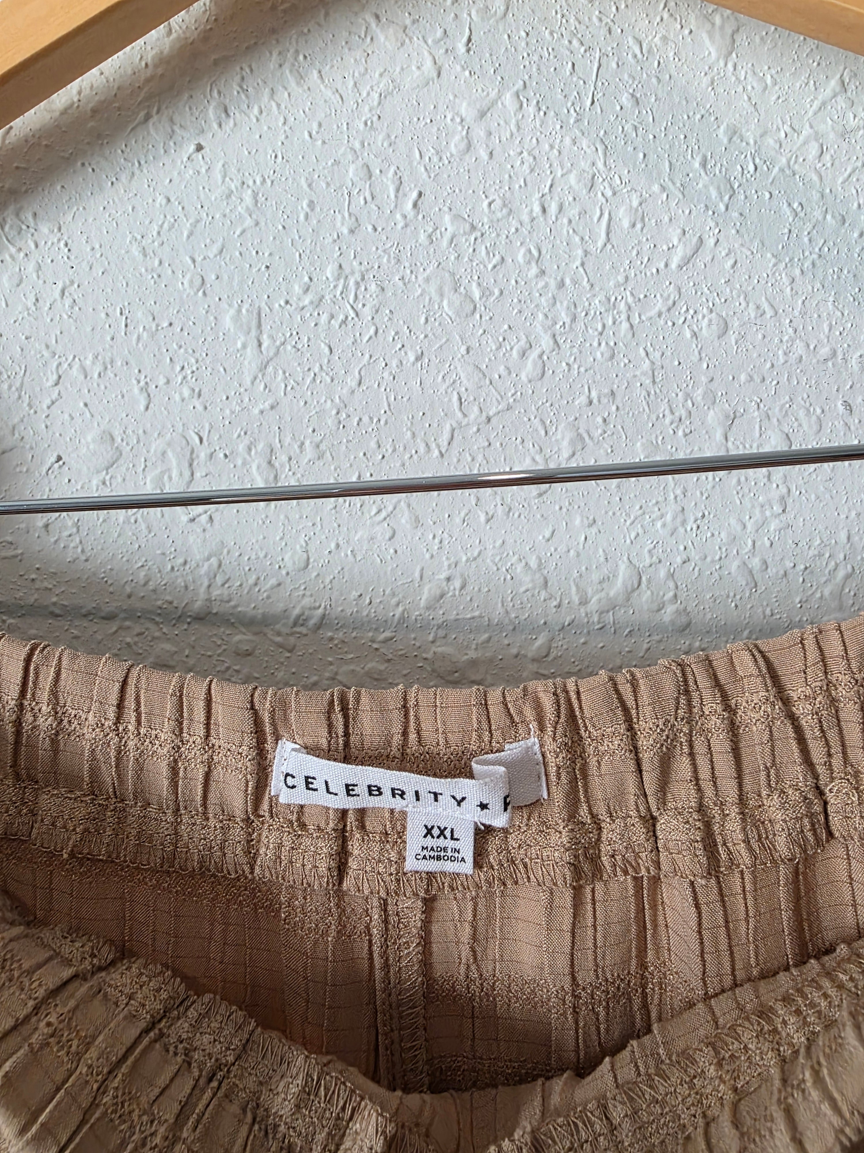 Neutral Textured Midi Skirt (XXL)