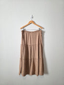 Neutral Textured Midi Skirt (XXL)