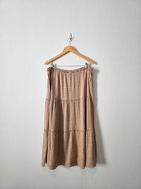 Neutral Textured Midi Skirt (XXL)