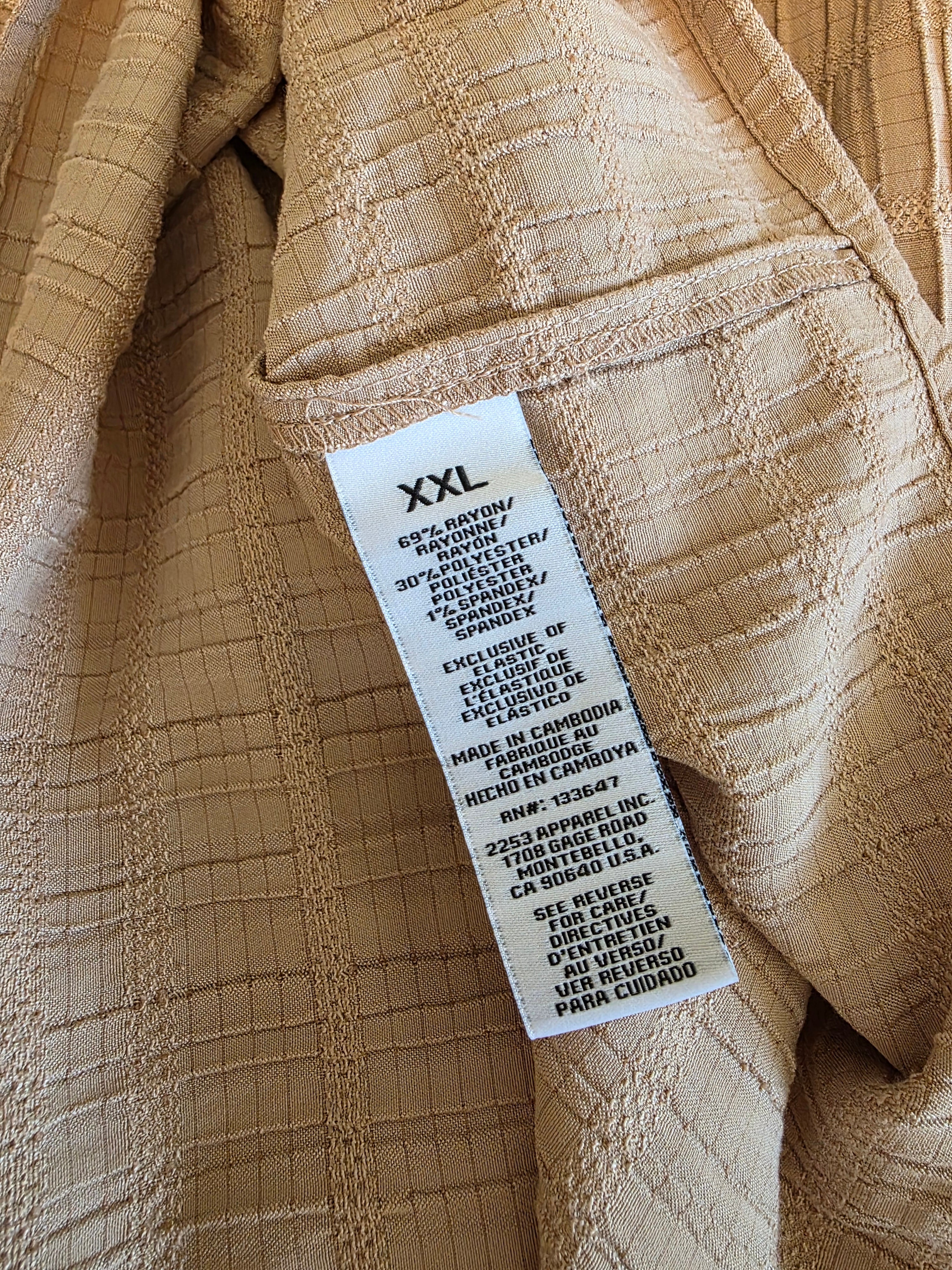 Neutral Textured Midi Skirt (XXL)