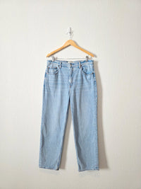Abercrombie Light Wash Straight Jeans (32/14)