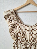 Neutral Tiered Maxi Dress (M)