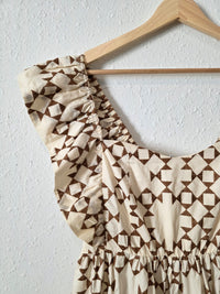 Neutral Tiered Maxi Dress (M)