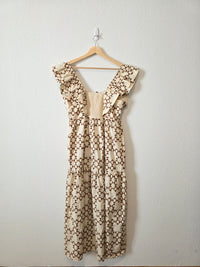 Neutral Tiered Maxi Dress (M)