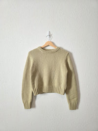 Zara Light Green Knit Sweater (S/M)