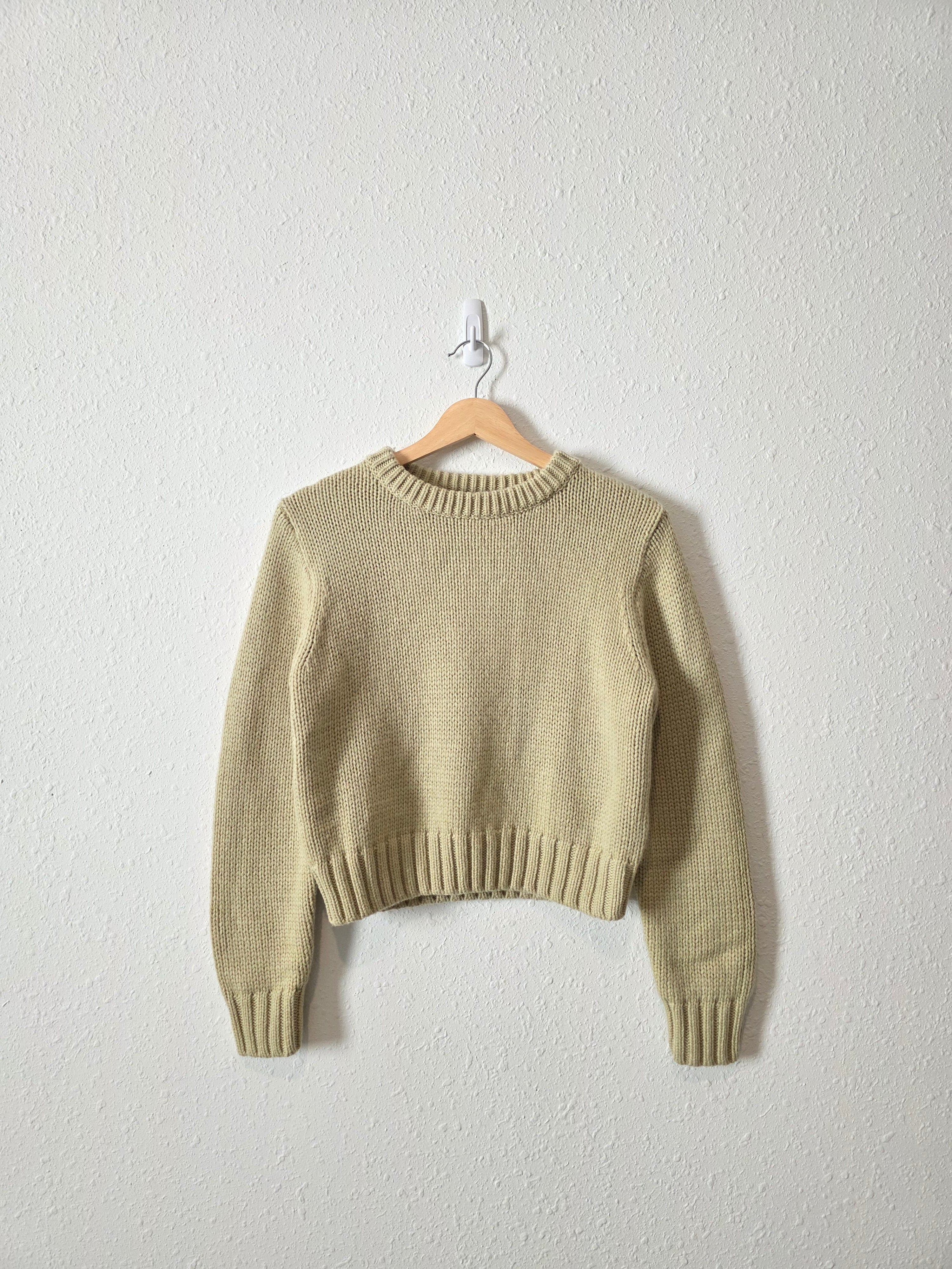 Zara Light Green Knit Sweater (S/M)